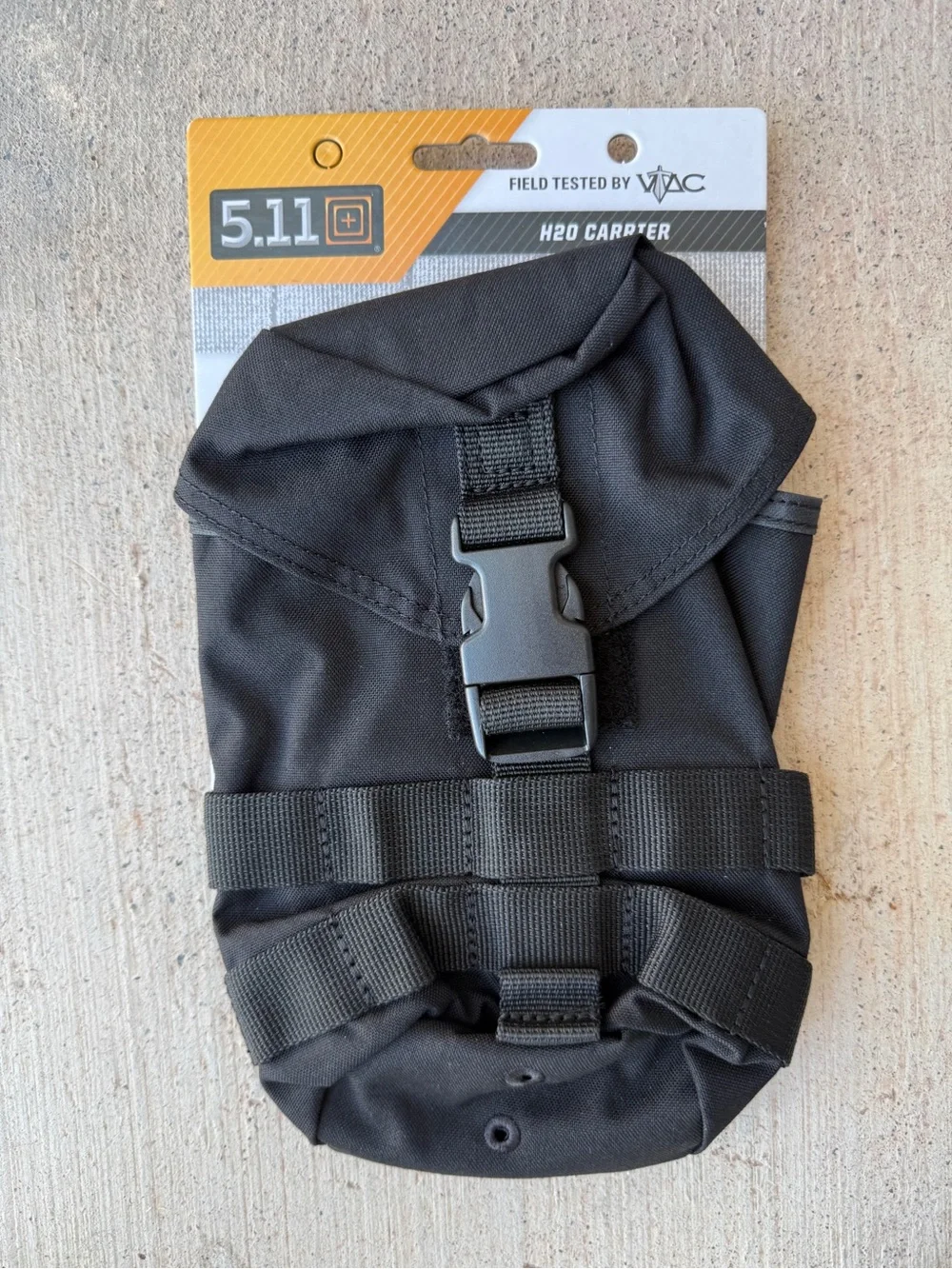 5.11 Tactical VTAC H2O Carrier MOLLE Water Bottle Pouch Black NWT - Picture 1 of 4